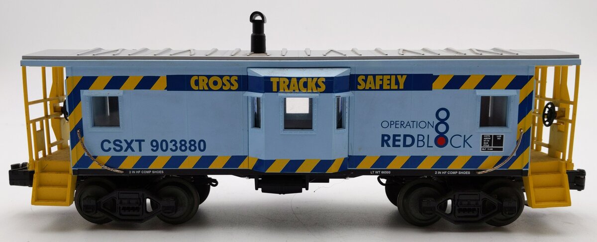 MTH  30-7780 O Gauge CSXT Railking Bay Window Caboose #903880 EX