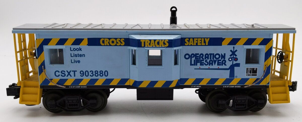 MTH  30-7780 O Gauge CSXT Railking Bay Window Caboose #903880 EX