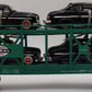 MTH 30-7682 O New York Central Auto Carrier #325 with (4) Ertl 1949 Mercurys EX
