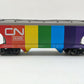 Menards 275-9230 O Gauge Canadian National Rainbow Hopper #3269 EX