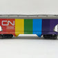 Menards 275-9230 O Gauge Canadian National Rainbow Hopper #3269 EX