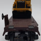 MTH 30-7614 O Gauge MTH Construction Flatcar w/ Diecast Ertl Dump Truck EX