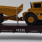 MTH 30-7614 O Gauge MTH Construction Flatcar w/ Diecast Ertl Dump Truck EX