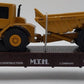 MTH 30-7614 O Gauge MTH Construction Flatcar w/ Diecast Ertl Dump Truck EX