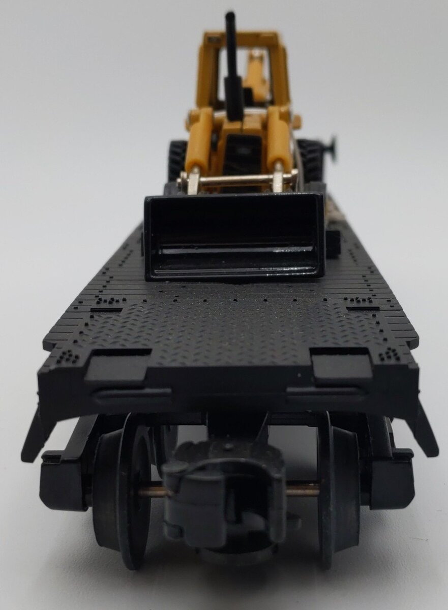 MTH 30-7606 O Gauge MTH Lines Semi-Scale Flatcar with Backhoe EX