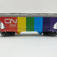 Menards 275-9230 O Gauge Canadian National Rainbow Hopper #3270 EX
