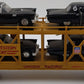 MTH 30-7674 O Gauge UP Southwestern Transport Auto Carrier W/Ertl T-Birds #11071 EX