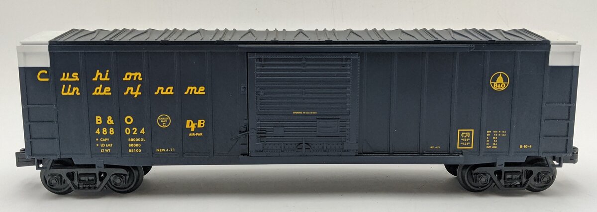 MTH 30-74953 O Baltimore & Ohio RailKing 50' Modern Boxcar #488024 EX