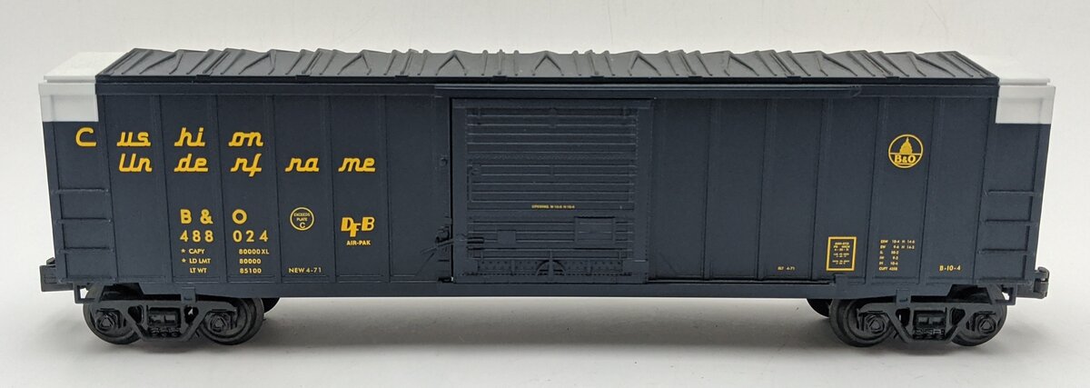 MTH 30-74953 O Baltimore & Ohio RailKing 50' Modern Boxcar #488024 EX