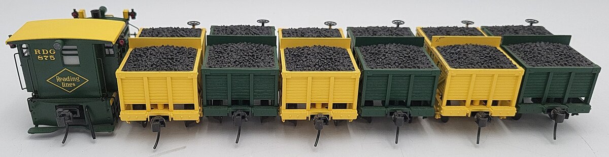 K-Line K-1415 O Gauge Reading Plymouth Switcher Steam Freight Train Set EX/Box