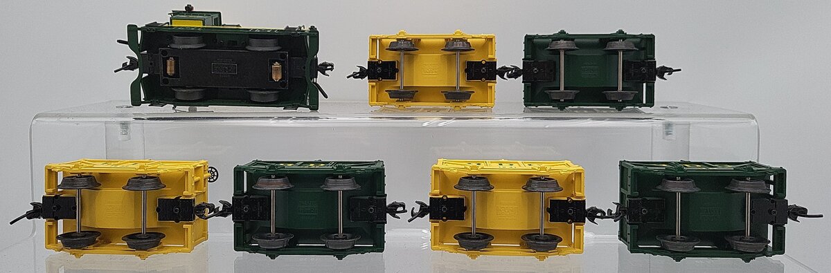 K-Line K-1415 O Gauge Reading Plymouth Switcher Steam Freight Train Set EX/Box