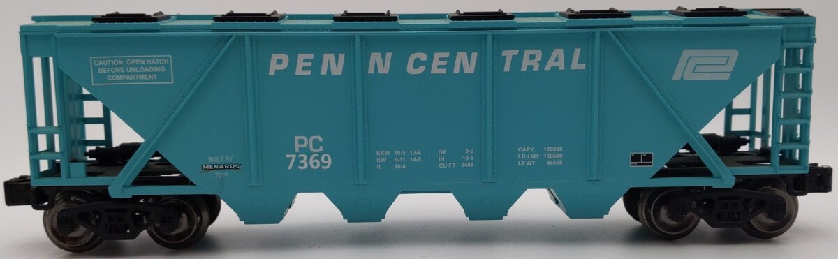 Menards 279-5277 O Gauge Penn Central Hopper Car #7369 EX