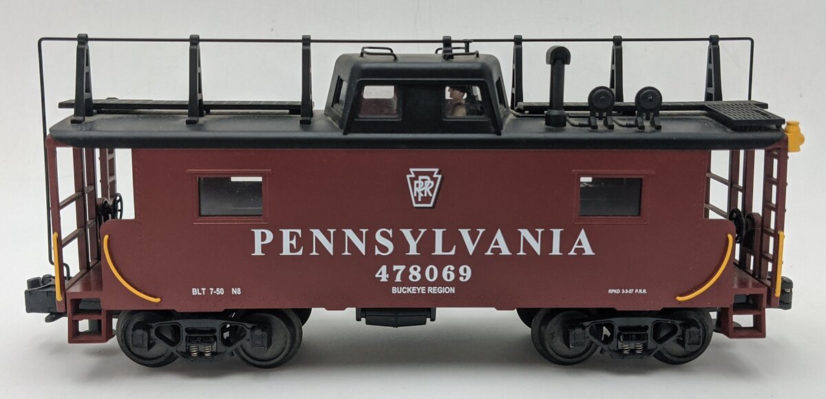 MTH 20-91014 O Gauge Pennsylvania Railroad N-8 Steel Caboose #478069 EX