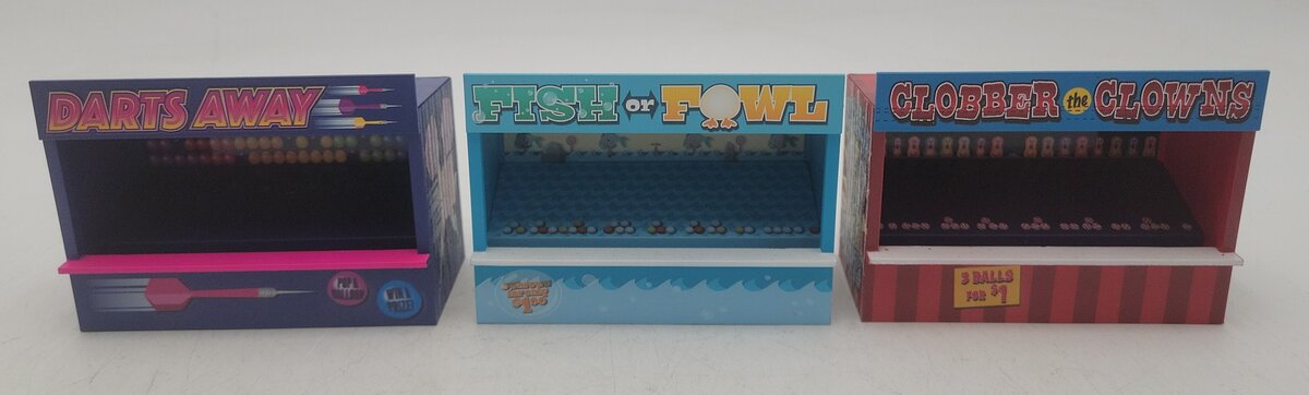 Lionel 2330050 O Assembled Midway Game 3-Pack with Figures VG/Box