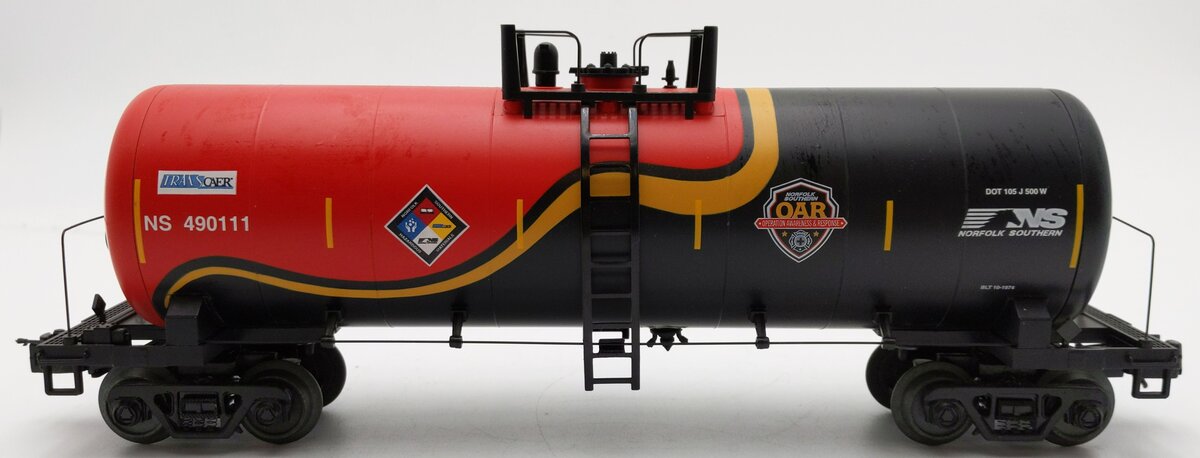 MTH 30-73499 O Gauge Norfolk Southern First Responders 33,000g Tank Car #490111 EX