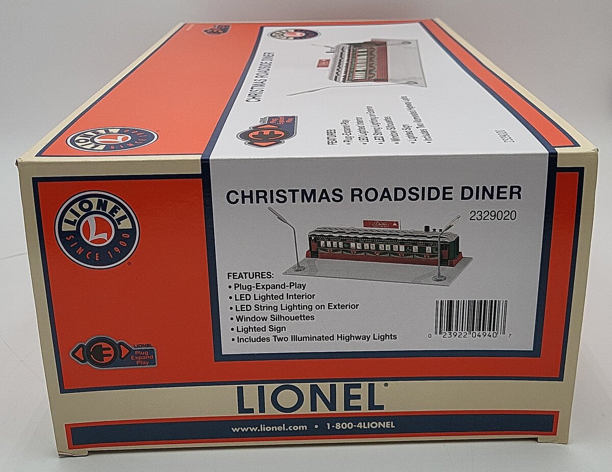 Lionel 2329020 O Assembled Christmas Roadside Diner VG/Box