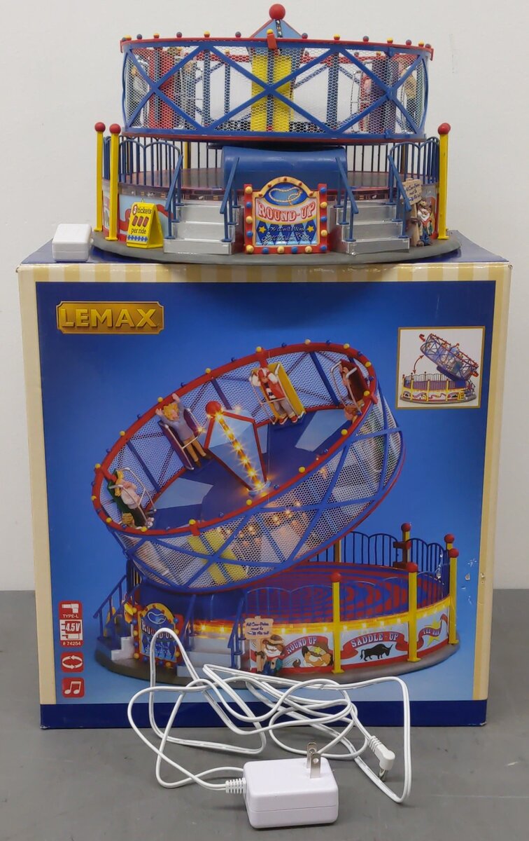 Lemax 24483 Round Up Carnival Ride VG/Box