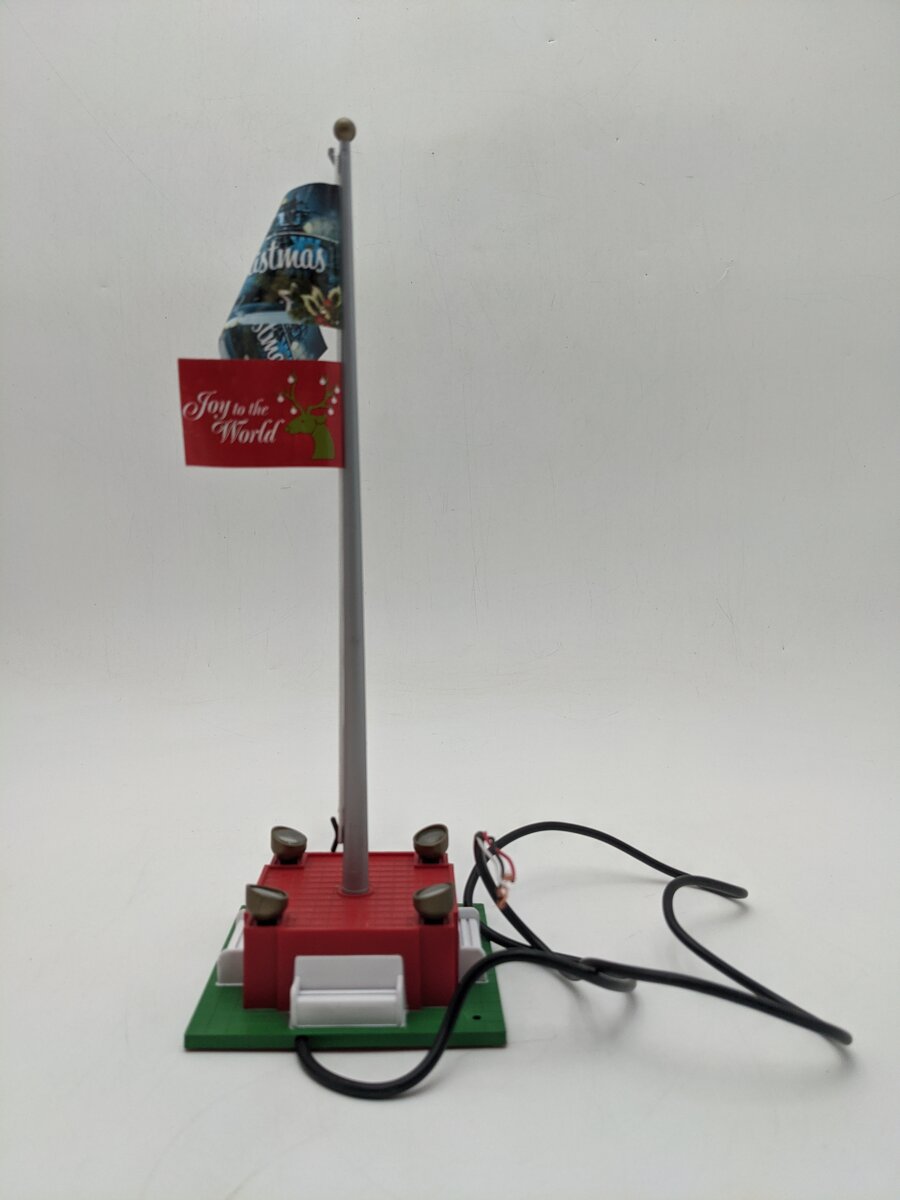 Lionel 2129220 O Scale Christmas Joy Flagpole EX/Box