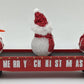 MTH 30-72210 O Christmas Gondola Car w/ LED Christmas Lights & Lighted Snowmen LN