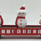 MTH 30-72210 O Christmas Gondola Car w/ LED Christmas Lights & Lighted Snowmen LN