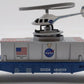 MTH 30-7940 O Gauge NASA Flatcar w/ Operating Helicopter LN/Box
