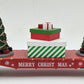 MTH 30-76865 O Christmas Red Flat Car w/Lighted Christmas Trees #2023 EX