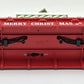 MTH 30-76865 O Christmas Red Flat Car w/Lighted Christmas Trees #2023 EX