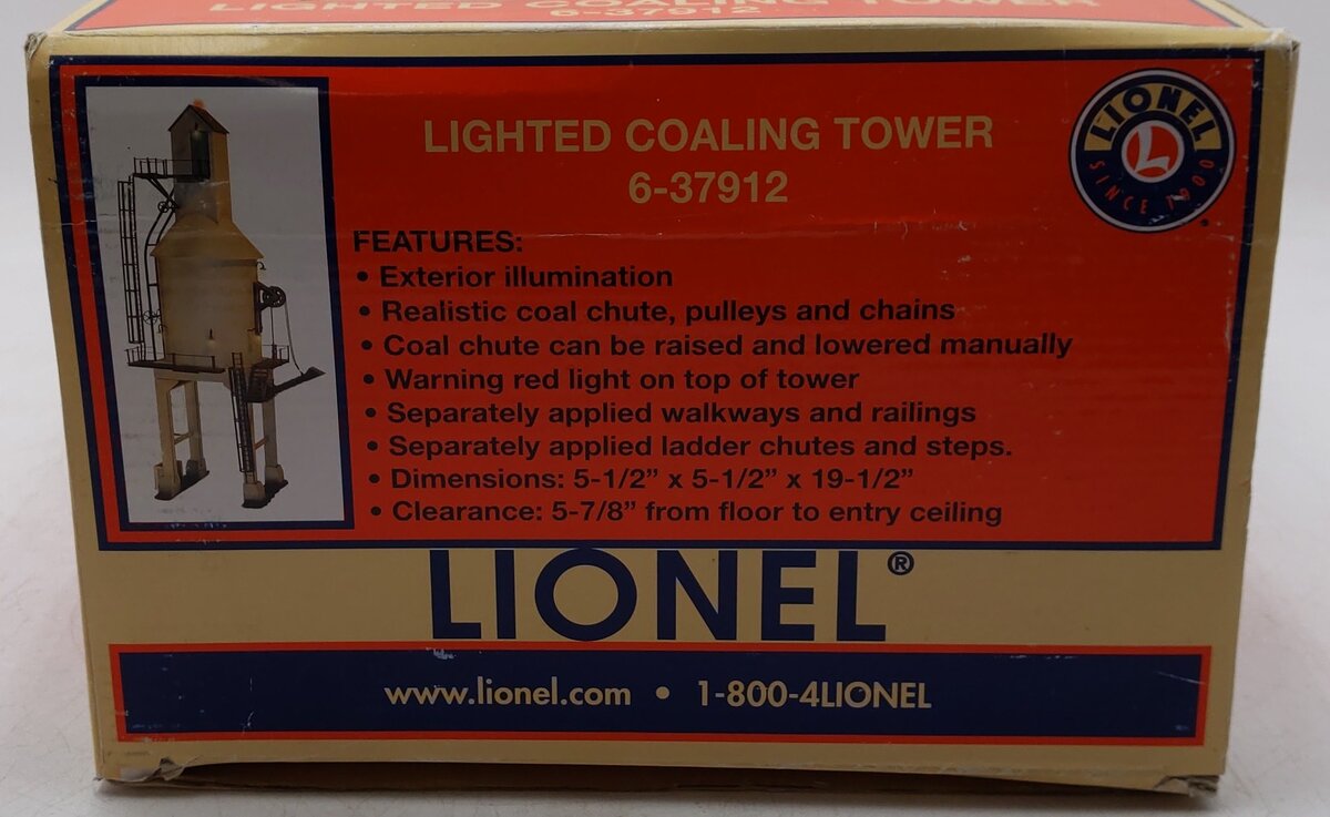 Lionel 6-37912 O Lighted Coaling Tower EX/Box