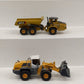 Hui Na/Menards 1:50 Die Cast Heavy Equipment #1712,580,1714 [4] EX