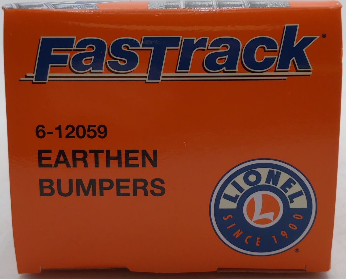 Lionel 6-12059 O Scale Fast Track Earthen Bumpers (Pack of 2) EX/Box