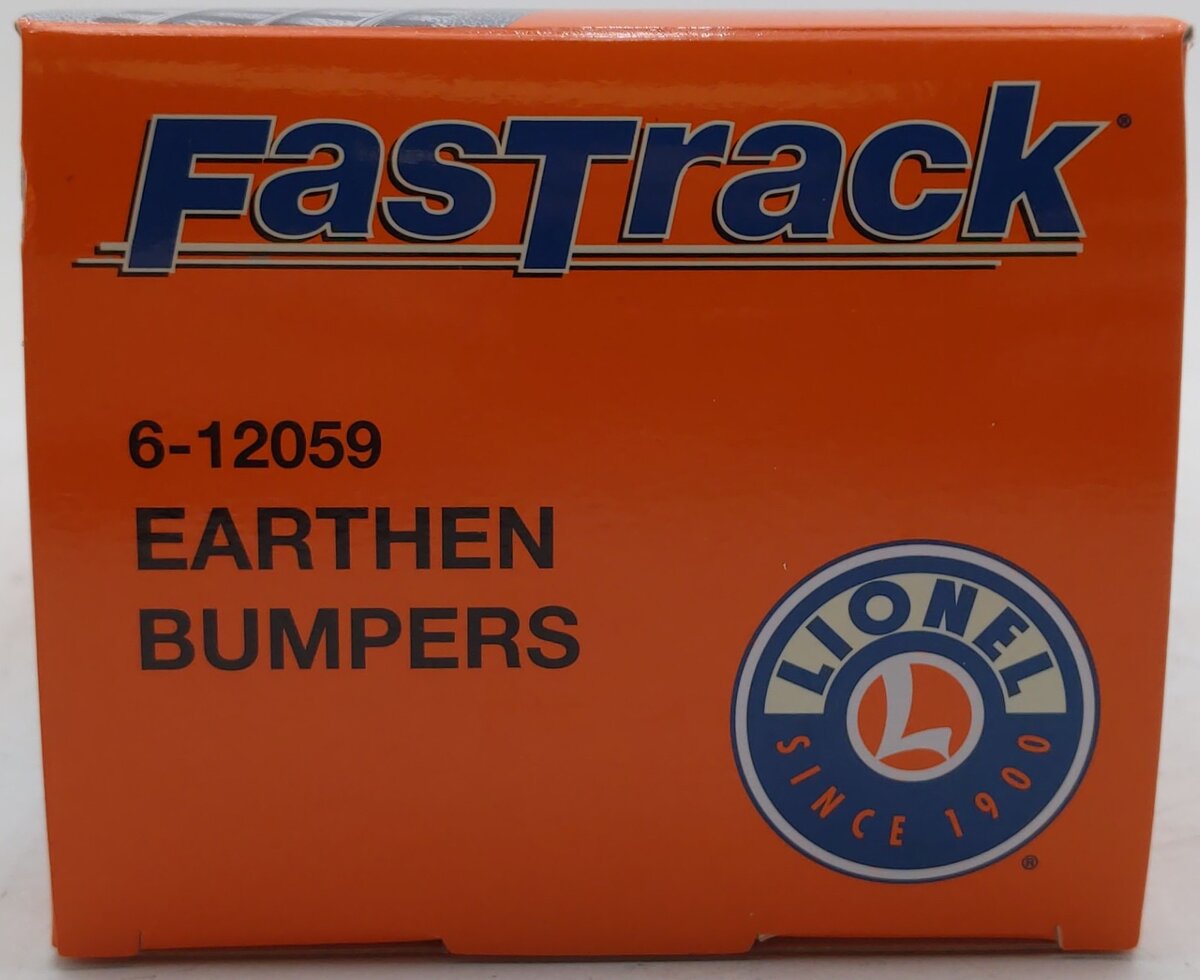 Lionel 6-12059 O Scale Fast Track Earthen Bumpers (Pack of 2) EX/Box