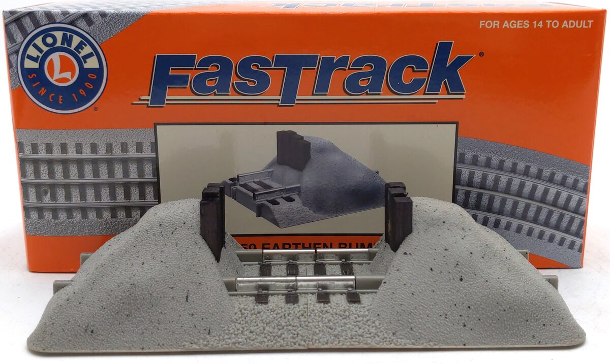 Lionel 6-12059 O Scale Fast Track Earthen Bumpers (Pack of 2) EX/Box