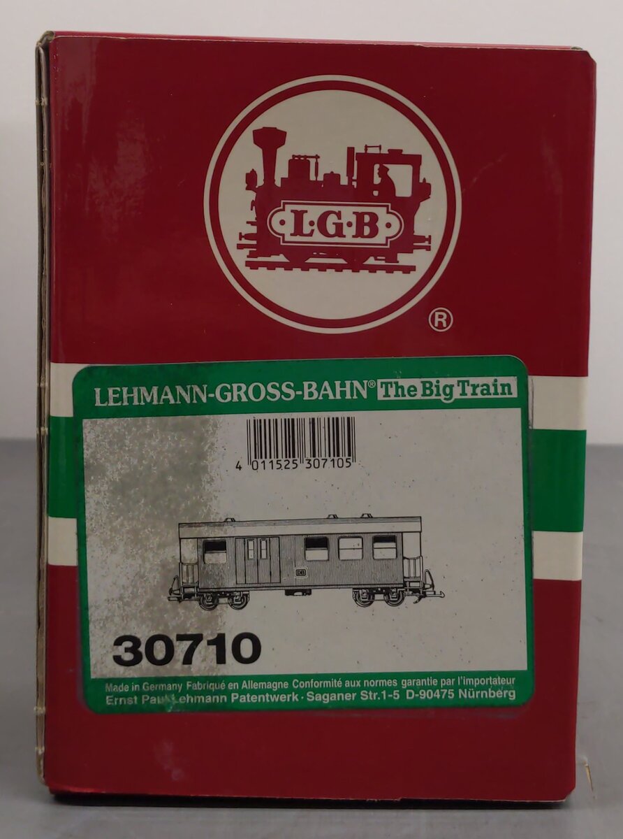 LGB 30710 DB Passenger Car/Baggage Car - Metal Wheels