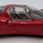 AutoArt 70191 1:18 Scale 1967 Alfa Romeo 33 Stradale Prototype in Red EX
