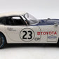 AutoArt 86815 1:18 1968 Toyota 2000 GT SCCA #23 LN