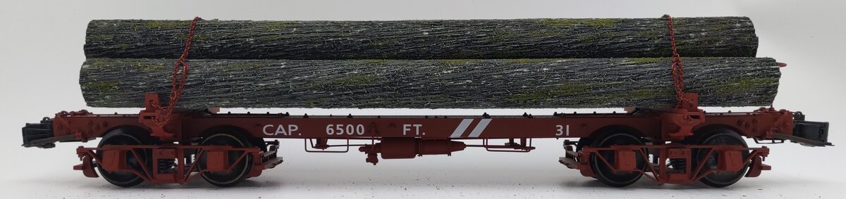 AMS 32-163 G Scale Westside Short Logging Car #31 VG