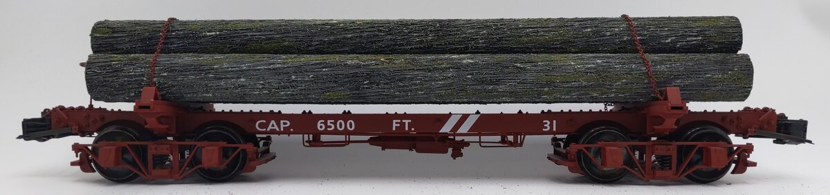 AMS 32-163 G Scale Westside Short Logging Car #31 VG