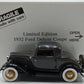 Danbury Mint 1932 1:24 Diecast 1932 Ford V8 Deluxe Coupe NIB