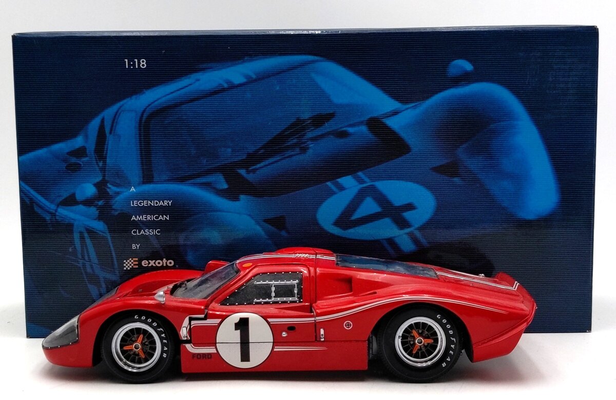Exoto 1169 1:18 Scale Ford GT40 Mark IV Gurney Foyt Le Mans Diecast Model LN/Box