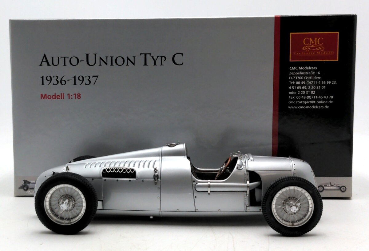 CMC M-034 1:18 Scale Auto Union Type C 1936-1937 Diecast Model LN/Box