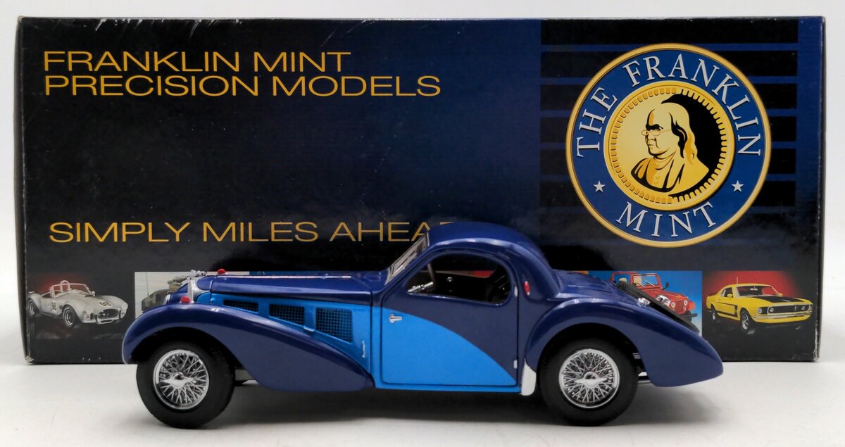 Franklin Mint 1936 1:24 1936 Bugatti Atalante Type 57SC LN/Box