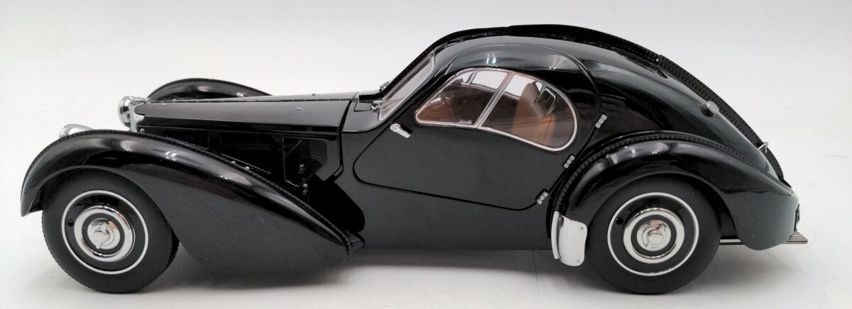 AutoArt 70941 1:18 Diecast 1938 Bugatti 57SC Atlantic in Black w/ Disc Wheels EX