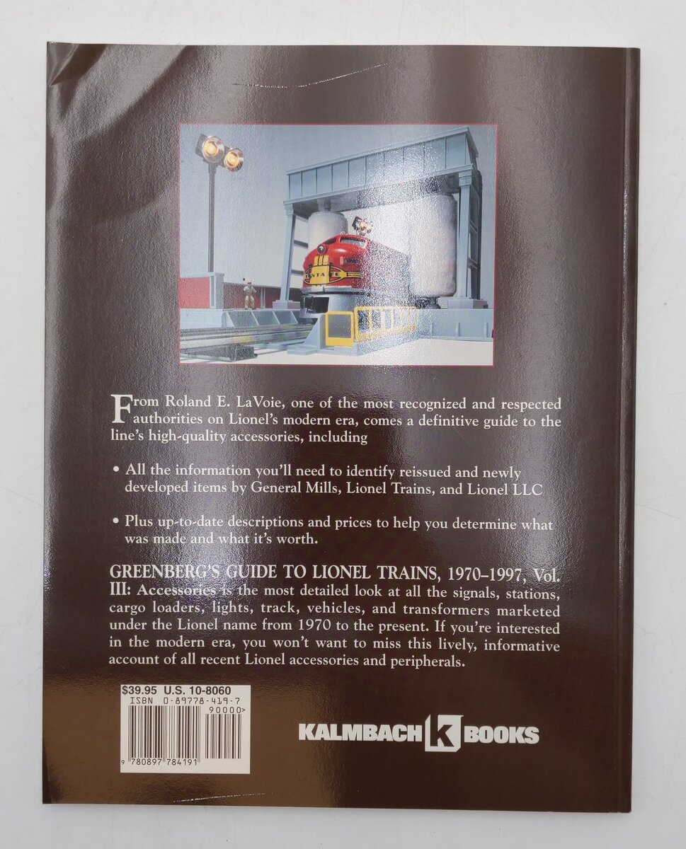 Greenberg's Lionel Trains 1970-1997 Vol.3 Paperback Book By Roland E. LaVoie EX