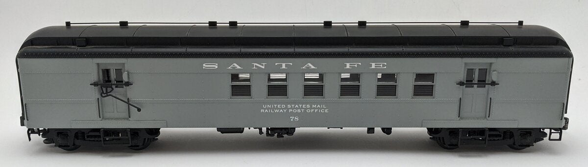 O Scale Santa Fe US Mail Railway Post Office Car #78 EX