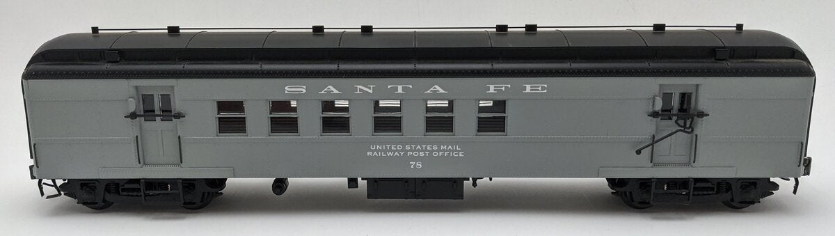 O Scale Santa Fe US Mail Railway Post Office Car #78 EX
