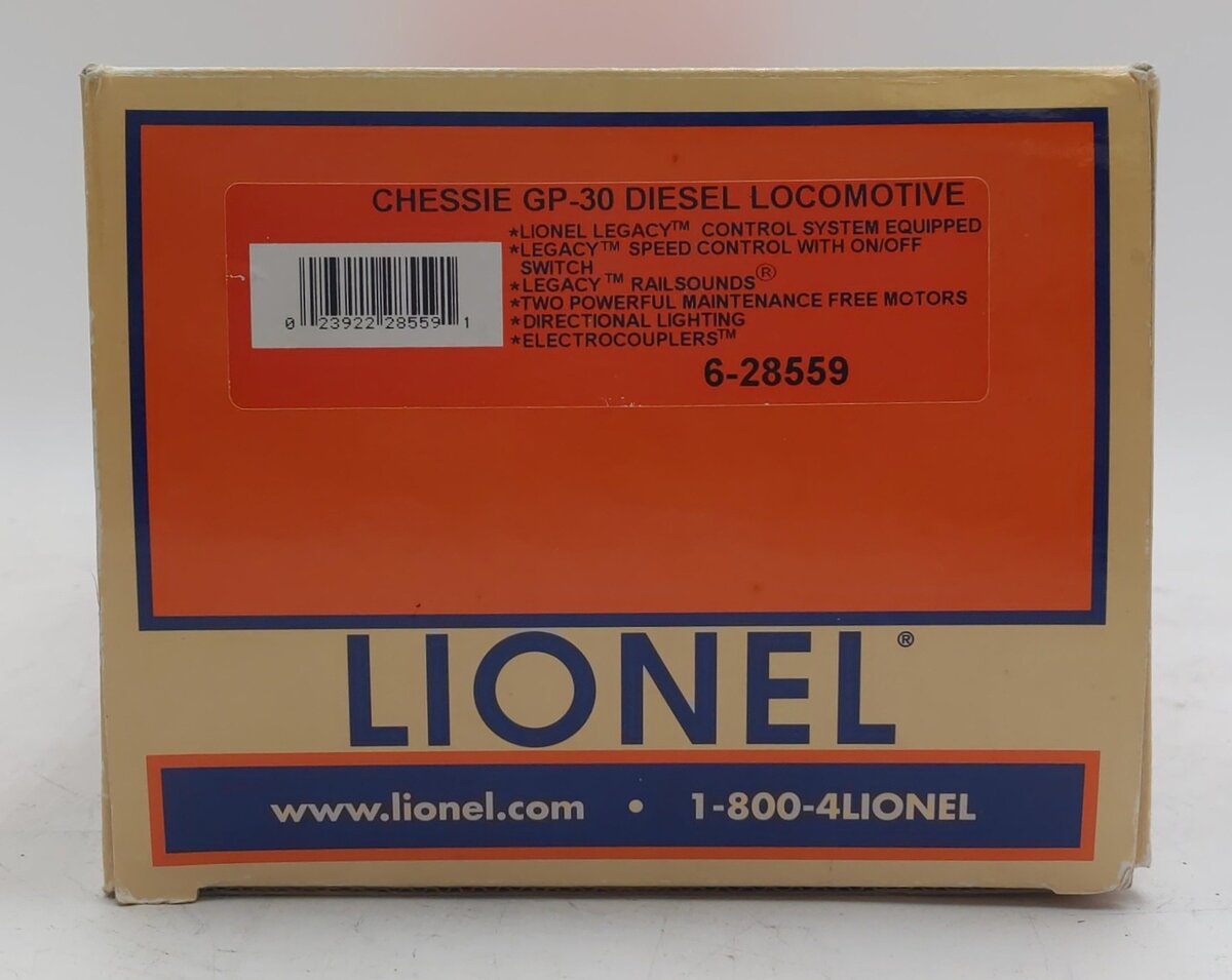 Lionel 6-28559 O Gauge Chessie GP30 Diesel Locomotive #3044 EX/Box