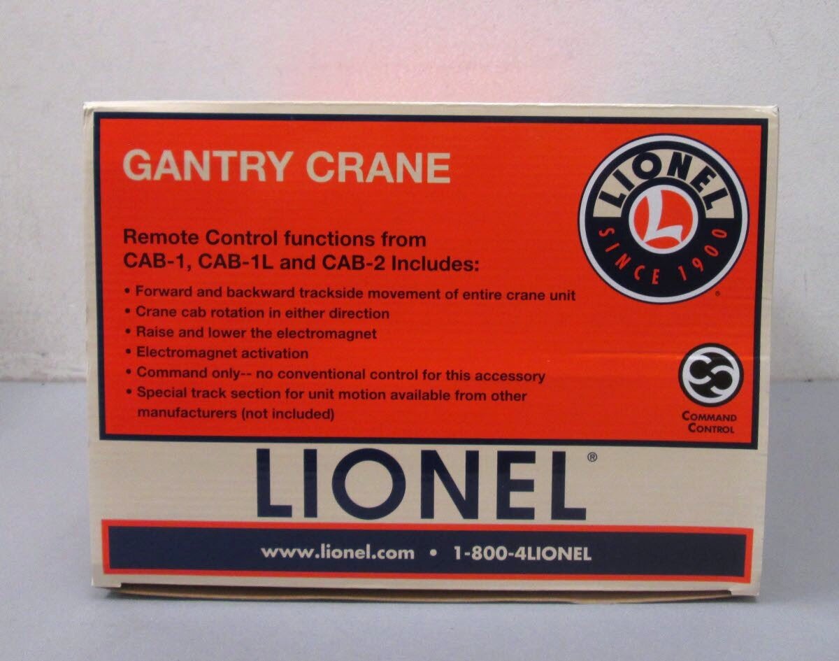 Lionel 6-82097 O Gauge Bucyrus Erie Command Control Gantry Crane #82097 LN/Box