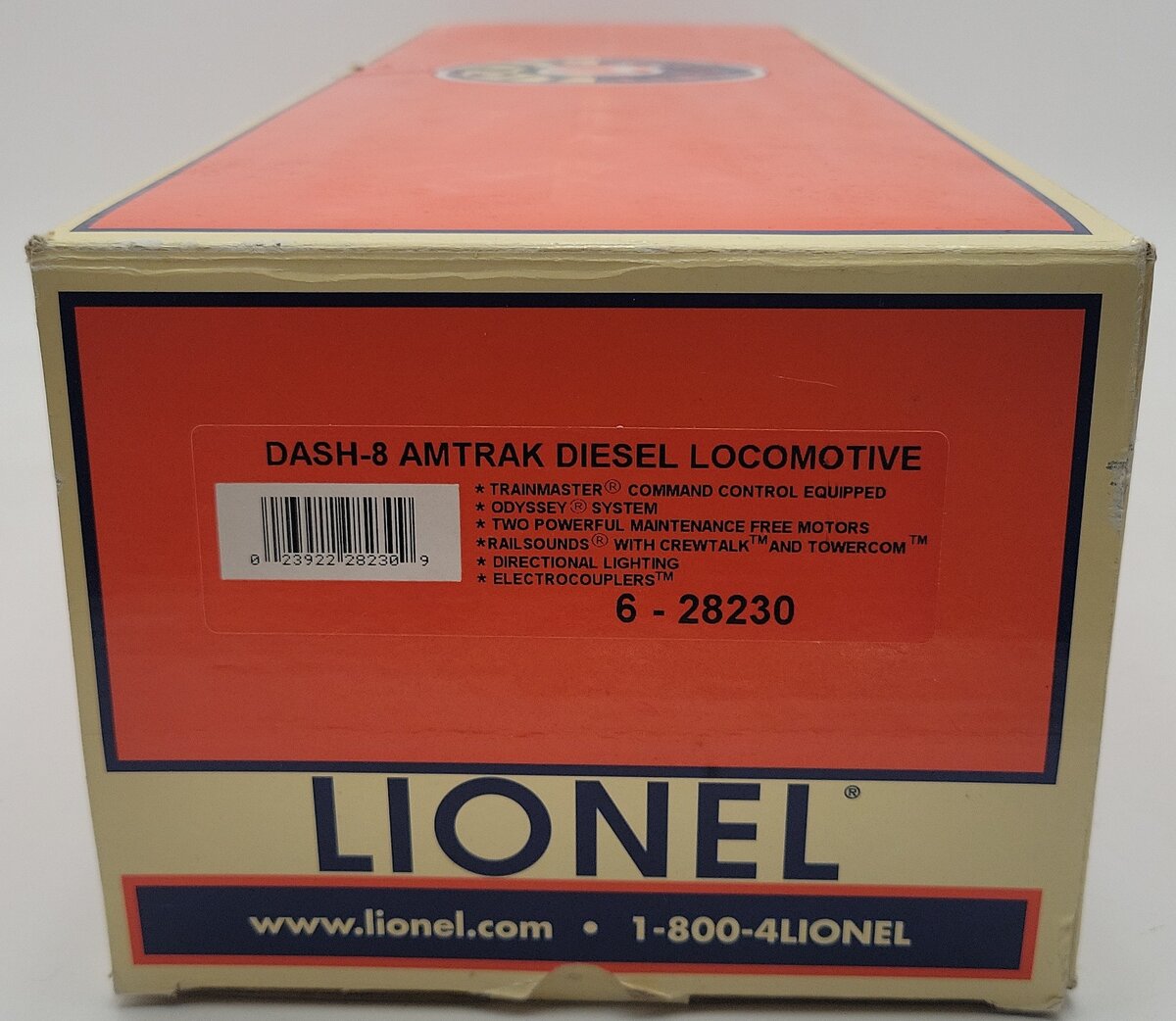 Lionel 6-28230 O Amtrak Dash 8 Diesel Locomotive #505 EX/Box