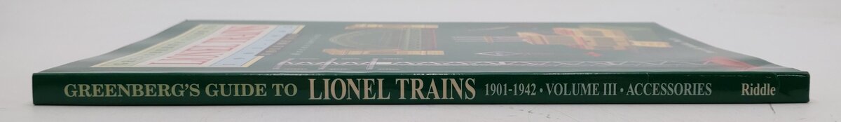 Greenberg's Guide To Lionel Trains 1901-1942 Vol.3 Paperback Peter H Riddle Ph.D EX