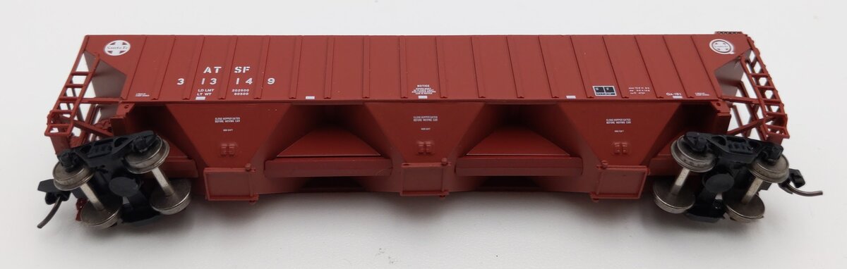 InterMountain 65361-21 N Scale Santa Fe Rib-Sided 3 Bay Hopper #313149 LN/Box